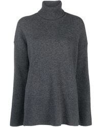 P.A.R.O.S.H. - Truien & Vesten ,Grijs ,Wol Loto Turtleneck Trui - Lyst