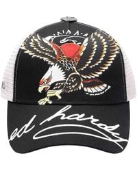 Ed Hardy - Soaring Eagle Script 5 Panel Cap - Lyst
