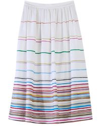 Paul Smith - Rokken ,Veelkleurig ,Katoen Gonna Lunga Multiriga Ps - Lyst