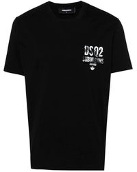DSquared² - Schwarzes cool fit tee - t-shirts und polos - Lyst