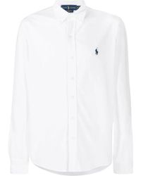 Ralph Lauren - Camicia casual bianca per uomo - Lyst