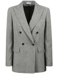 Boglioli - Graue wollkaschmirjacken hergestellt in italien - Lyst