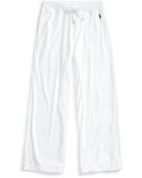 Ralph Lauren - Pantaloni corti casual bianchi donna - Lyst
