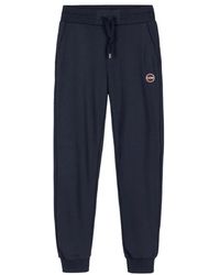 Colmar - Broeken ,Blauw ,Katoen Blauwe Joggingbroek Met Ribdetails - Lyst