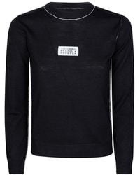 MM6 by Maison Margiela - Round-Neck Knitwear - Lyst