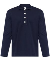 Eleventy - Katoenen Polo Met Lange Mouwen - Lyst