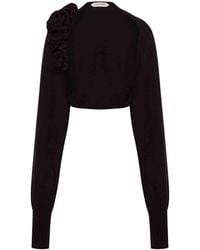 Alberta Ferretti - Wool Silk Cashmere Cardigan - Lyst