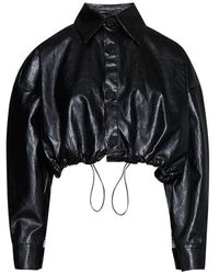 Silvian Heach - Jassen ,Zwart ,Short Button Jacket - Lyst