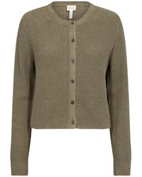 Part Two - Strickjacke mit knopfleiste, rundhalsausschnitt - Lyst