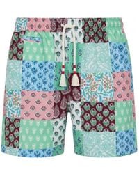 MC2 Saint Barth - Badmode ,Veelkleurig ,Polyester Caprese Zwemshorts - Lyst
