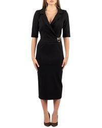 Pinko - Kleedjes ,Zwart ,Polyester Arnebia Jurk - Lyst