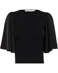 Gestuz - Overhemden ,Zwart ,Elegante Zwarte Top Met Ruches Mouwen - Lyst