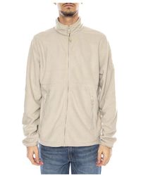 Timberland - Jassen ,Grijs ,Polyester Polartec Fleece Met Volledige Ritssluiting - Lyst