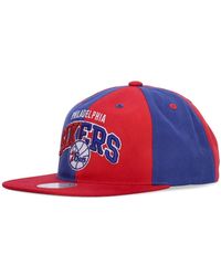 Mitchell & Ness - Nba Pinwheel Cap Rot/Blau - Lyst