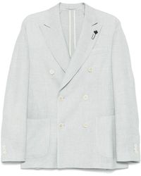 Lardini - Hellblaue Doppelreiher Jacke - Lyst