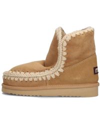 Mou - Glitter Logo Eskimo Stiefel - Lyst