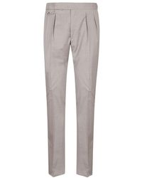 Tagliatore - Doppelt Gefaltete Wollhose - Lyst