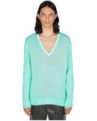 Guess - V-Neck Knitwear - Lyst