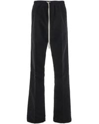 Rick Owens - Schwarze Hose Mit Elastischem Bund - Lyst