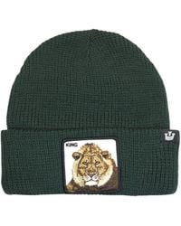 Goorin Bros - Accessoires ,Groen ,Wol Animal Farm Beanie Hat Met Voorpatch - Lyst