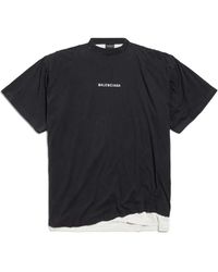 Balenciaga - Tops ,Zwart ,Stijlvolle T-Shirts Voor Mannen En Vrouwen - Lyst