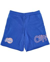 Mitchell & Ness - Korte Broeken ,Blauw ,Katoen Nba Game Day French Terry Shorts - Lyst