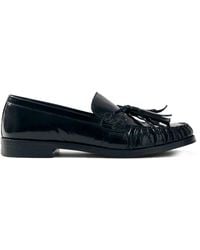 Alohas - Zwarte Leren Loafers Met Kwastjes - Lyst