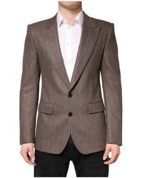 Dolce & Gabbana - Gestreept Single Breasted Blazer - Lyst