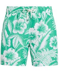Polo Ralph Lauren - Badmode ,Groen ,Polyester Floral Swim Boxer - Lyst