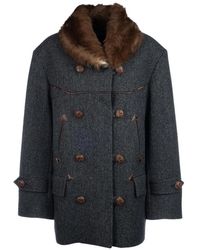 Prada - Double-Breasted Coats - Lyst