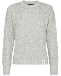 Peuterey - Truien & Vesten ,Grijs ,Katoen Trui Met Ronde Hals - Lyst