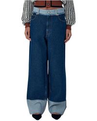 Marni - Jeans ,Blauw ,Denim Denim Broek - Lyst
