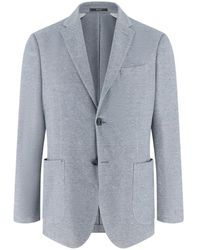 BOGGI - Jassen ,Blauw ,Katoen B Jersey Micro Textured Jacket - Lyst