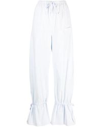 Lemaire - Broeken ,Blauw ,Katoen Parachute Pants - Lyst