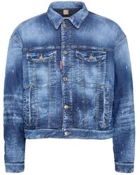 DSquared² - Jassen ,Blauw ,Stijlvolle Jassen Voor Mannen En Vrouwen - Lyst