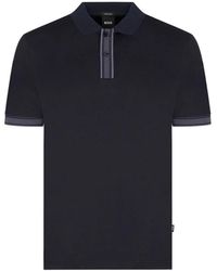 HUGO - Tops ,Blauw ,Katoen H Parlay 238 Polo - Lyst