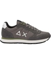 Sun 68 - Sneakers Aus Nylon Und Wildleder Mit Gesticktem Logo - Lyst