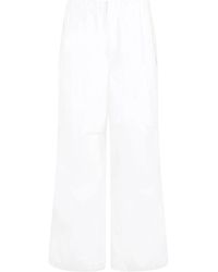 Jil Sander - Porcelain Cotton Pants - Lyst