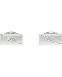 Gucci - Schettenknöpfe aus sterlingsilber mit interlocking g-logo - Lyst