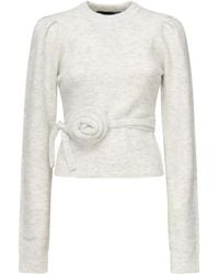 ROTATE BIRGER CHRISTENSEN - Round-Neck Knitwear - Lyst