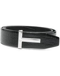 Tom Ford - T Buckle Reversible Belt - Lyst
