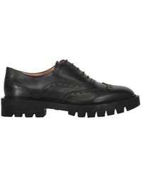 Santoni - Schoenen ,Zwart ,Leer Leren Schoenen - Lyst
