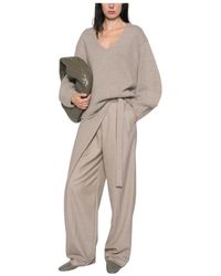 Soft Goat - Truien & Vesten ,Wol Brushed V-Neck - Lyst