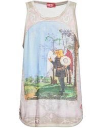 DIESEL - Sleeveless Tops - Lyst