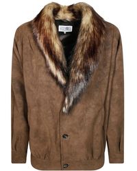 MM6 by Maison Margiela - Faux Fur & Shearling Jackets - Lyst
