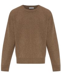 Jil Sander - Wollen V-Hals Trui - Lyst