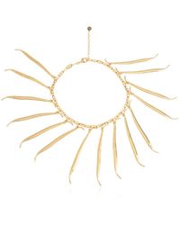 Jacquemus - Accessoires ,Geel ,Messing Ketting - Lyst