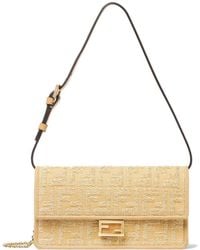 Fendi - Kompakte Baguette-Brieftasche Mit Ff-Verschluss - Lyst