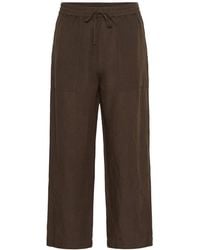 Part Two - Hose Mit Elastischem Bund Und Weitem Bein Aus Leinenmischung - Lyst