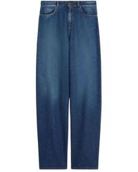 Max Mara - Jeans ,Blauw ,Denim Denim Baggy Jeans - Lyst
